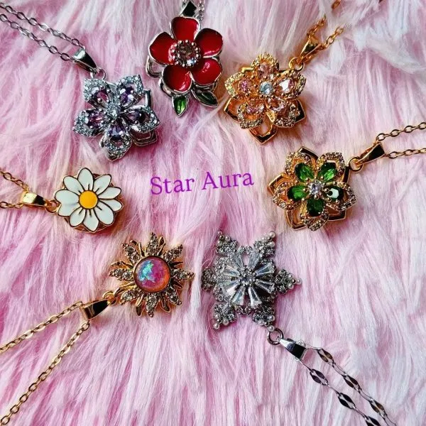 Rapunzel Rotatable Pendant Necklace