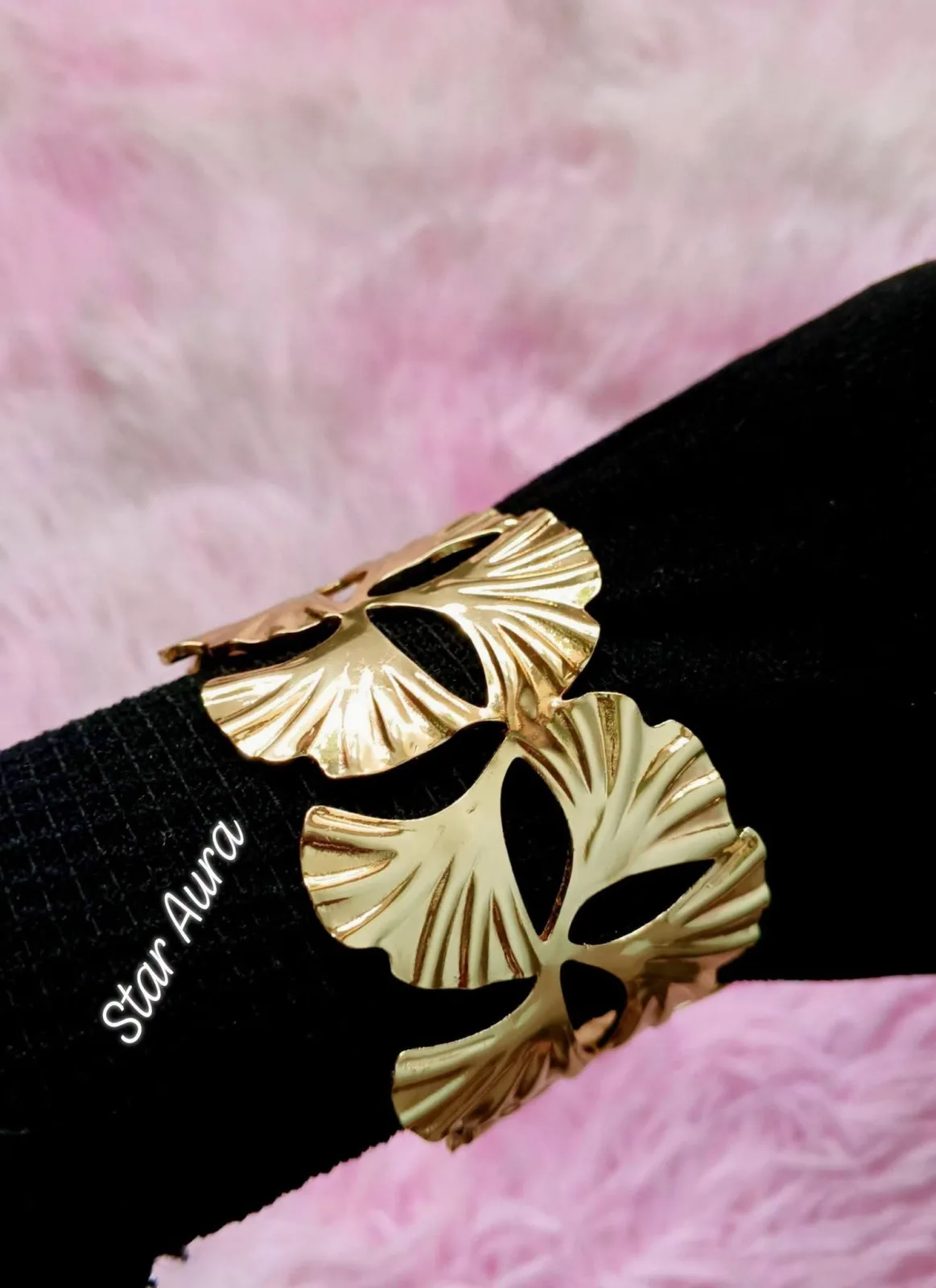 Golden Adjustable Cuff Bracelet