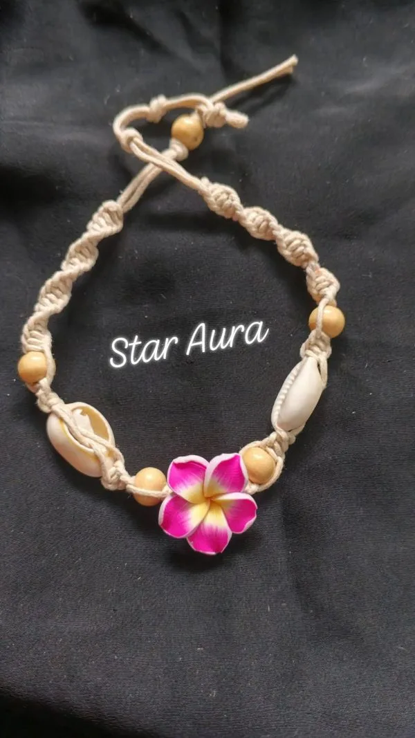 Boho Shell Flower Anklet